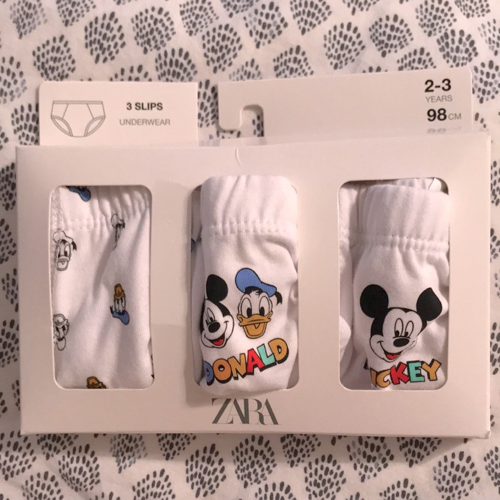 3 Slips Boys Underwear 2-3 years Sold Out Mickey Mouse